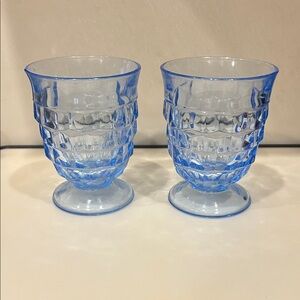 Indiana Glass Blue Goblets